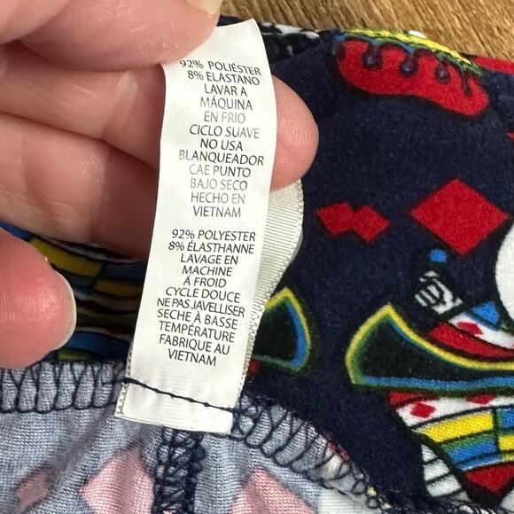 LuLaRoe King Queen Card Leggings One Size - Picture 6 of 6